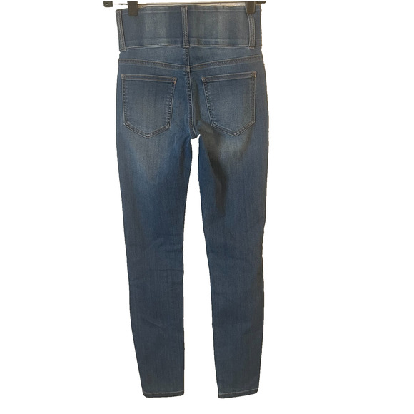 Guess Jeans Womens Size 25 High Rise Skinny Blue Stretch Denim 4 Button Closure - Picture 2 of 11